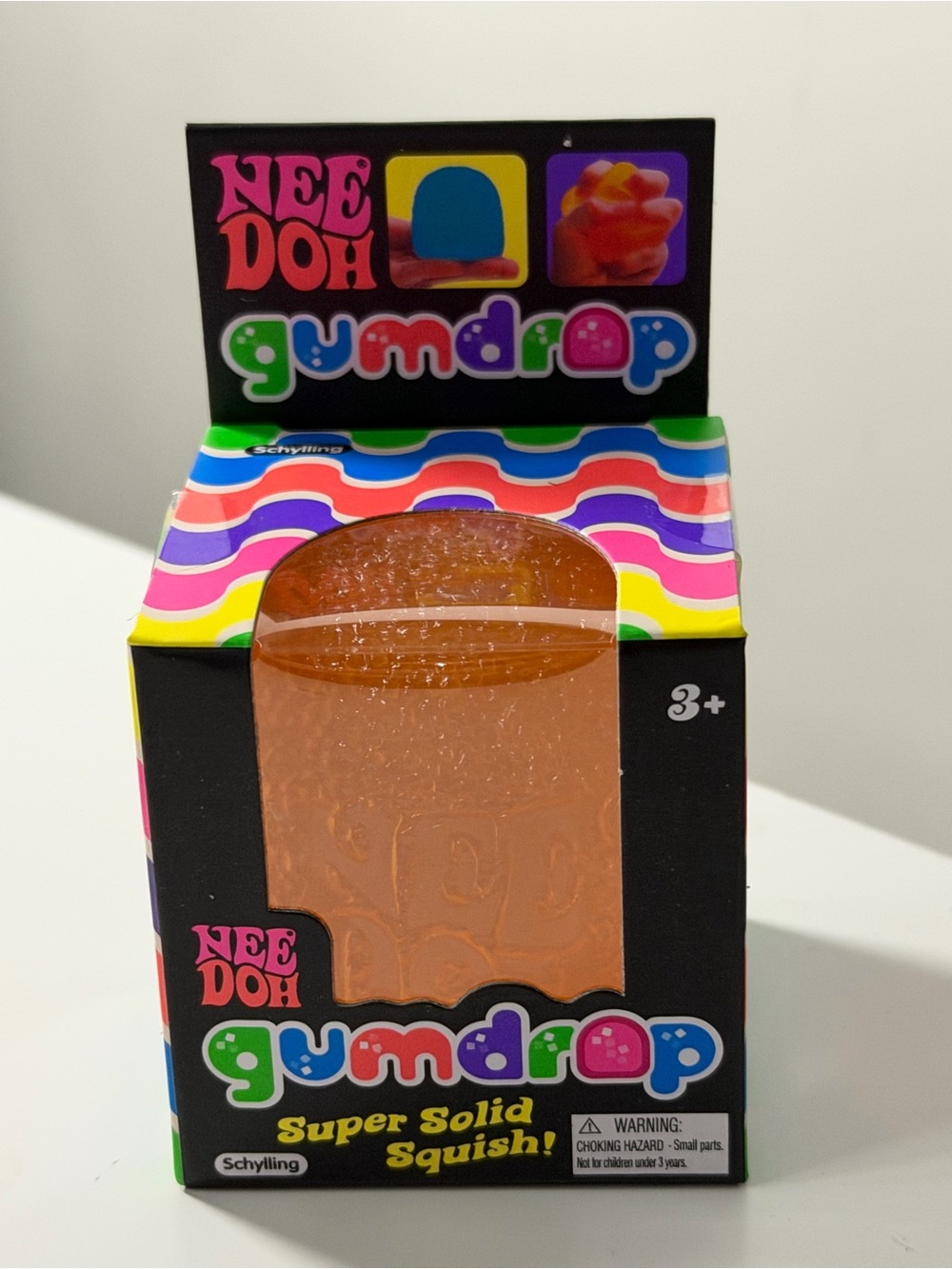 Gumdrop Super Solid Squish! Orange Kids Toy